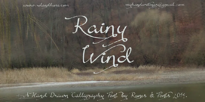 Rainy Wind font