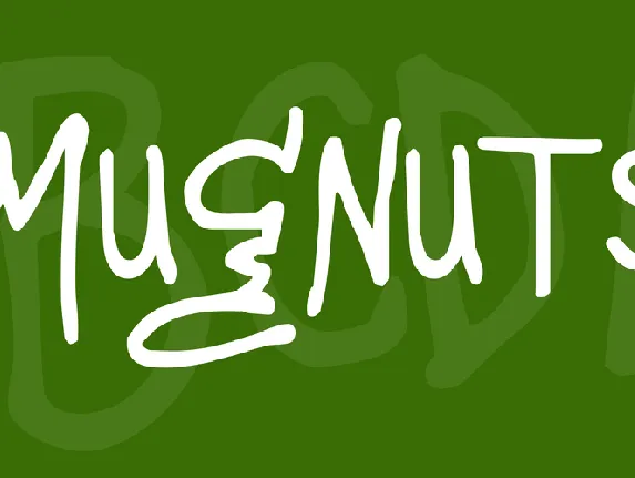 Mugnuts font