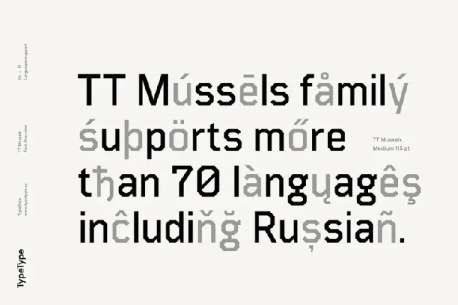 TT Mussels Family font