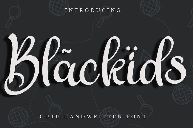 Blackids font