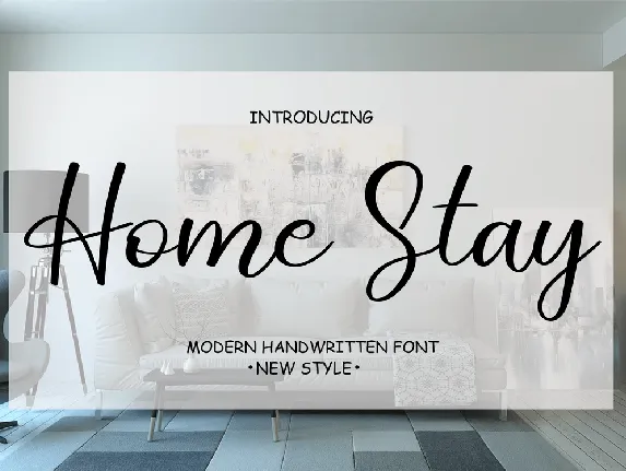 Home Stay font