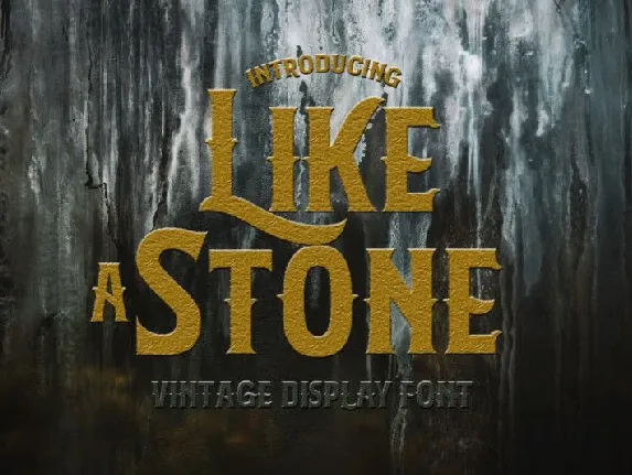 LikeAStone Vintage font