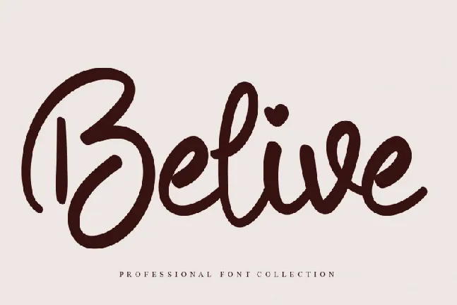 Belive Script font