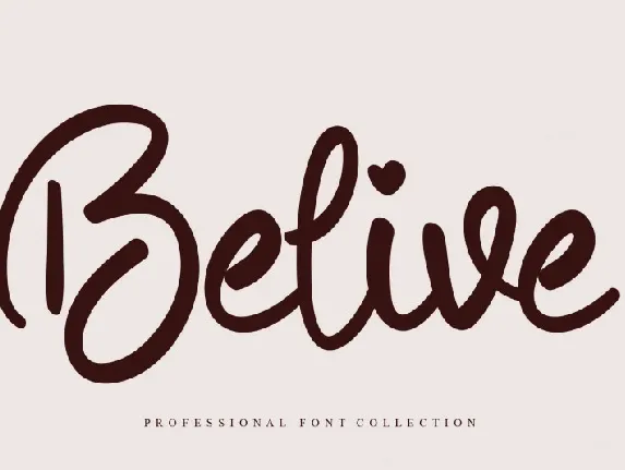 Belive Script font