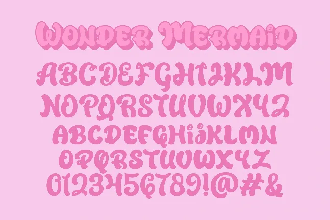 Wonder Mermaid font