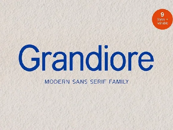 Grandiore font