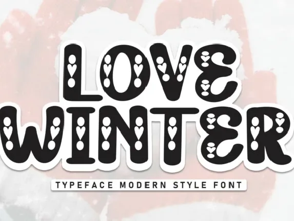 Love Winter Display font