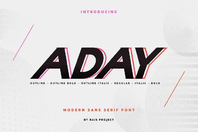 Aday Demo font