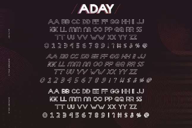 Aday Demo font