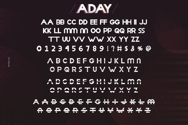 Aday Demo font