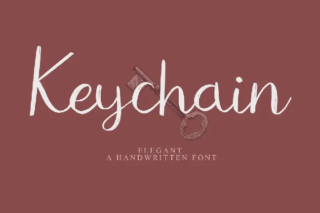 Keychain font