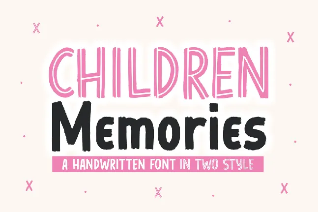 Children Memories font