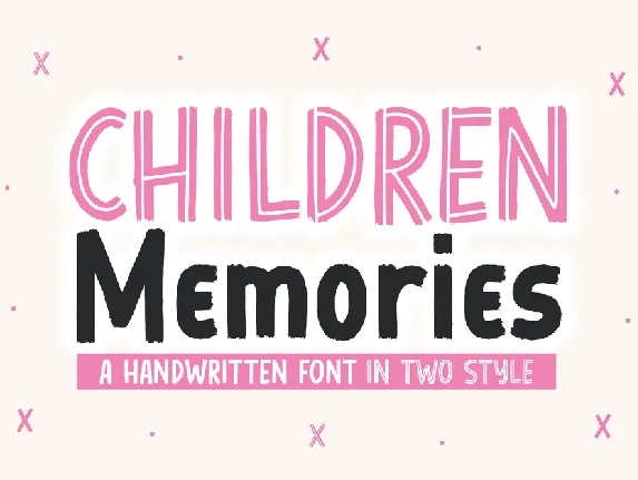 Children Memories font