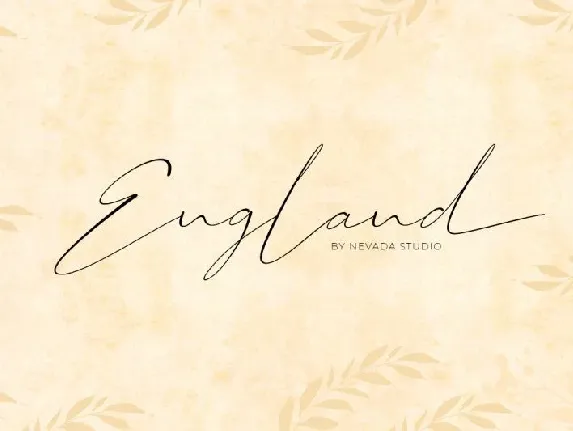 England Handwritten font