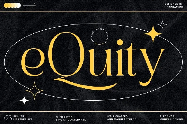 e Quity font