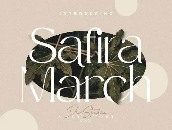 Safira March Serif font