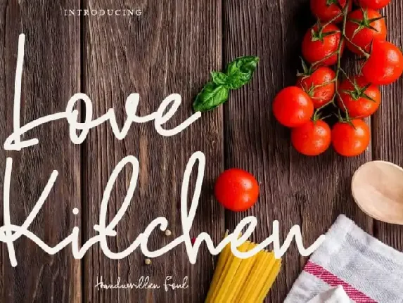 Love Kitchen Handwritten font