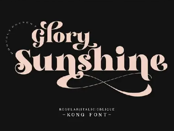 Glory Sunshine Serif font