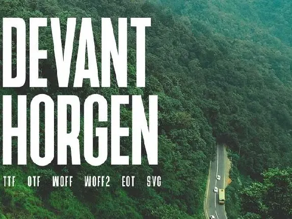 Devant Horgen Modern Typeface font