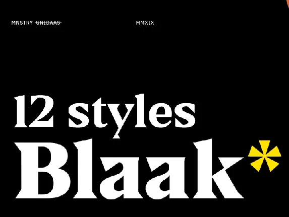 Blaak PERSONAL USE font