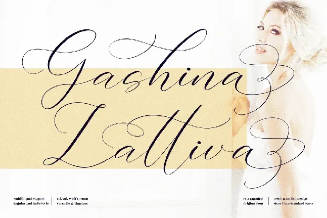 Gashina Lattiva font