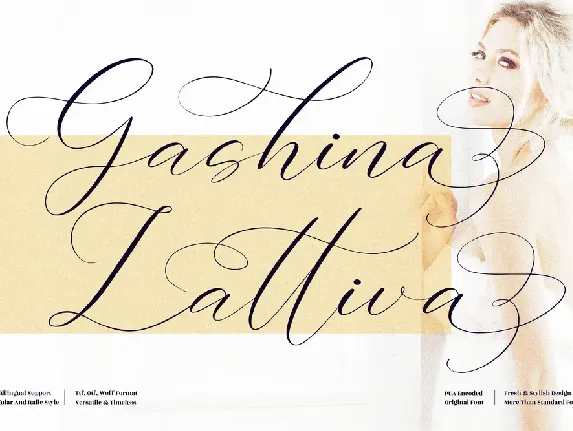 Gashina Lattiva font