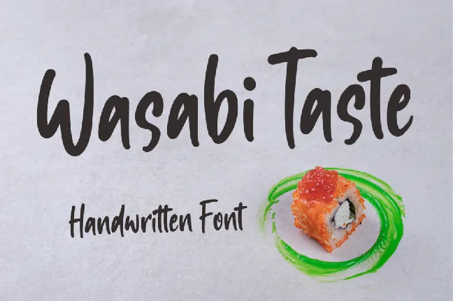 Wasabi Taste font