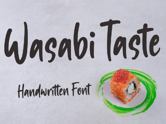 Wasabi Taste font