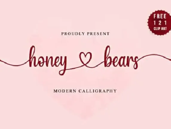 Honey Bears Calligraphy font