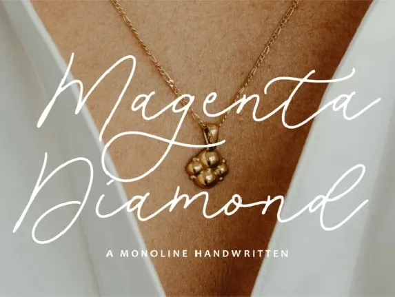 Magenta Diamond font