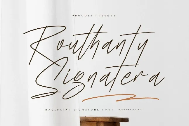 Routhanty Signatera DEMO VERSIO font