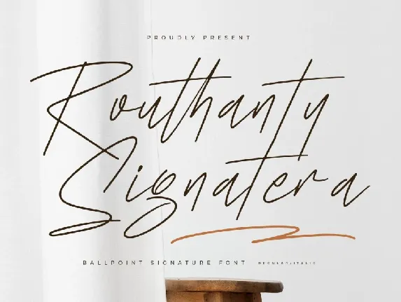 Routhanty Signatera DEMO VERSIO font