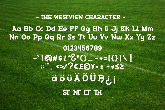 The West View font