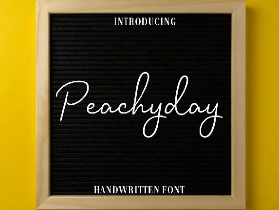 Peachy Day font