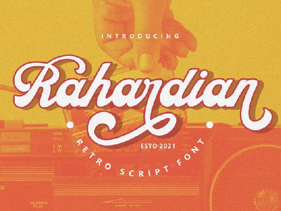 Rahardian font