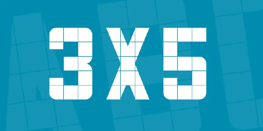 3x5 font