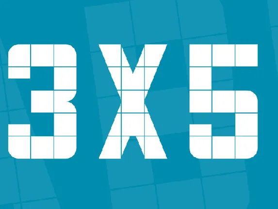 3x5 font