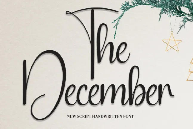 The December Script font