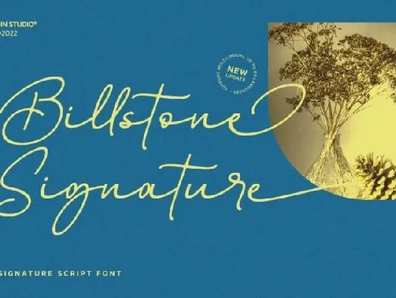 Billstone Signature font