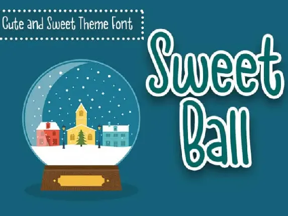 Sweet Ball Display font