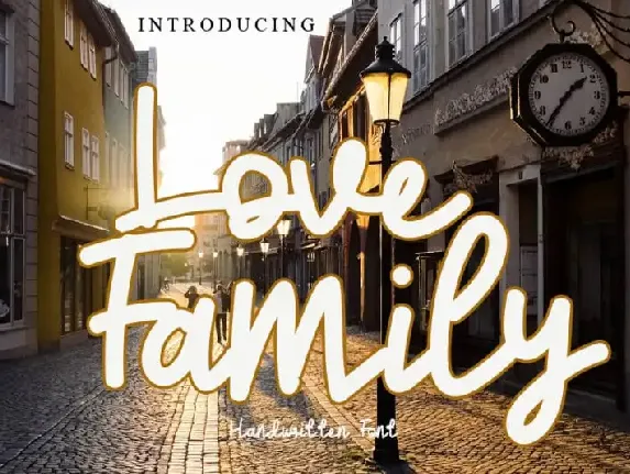 Love Family Handwritten font