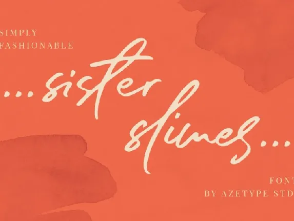 Sister Slimes Script font