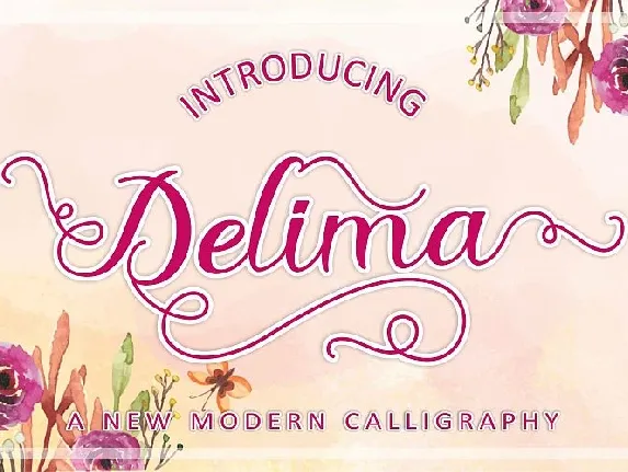 Delima Calligraphy font