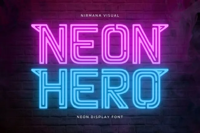 Neon Hero font