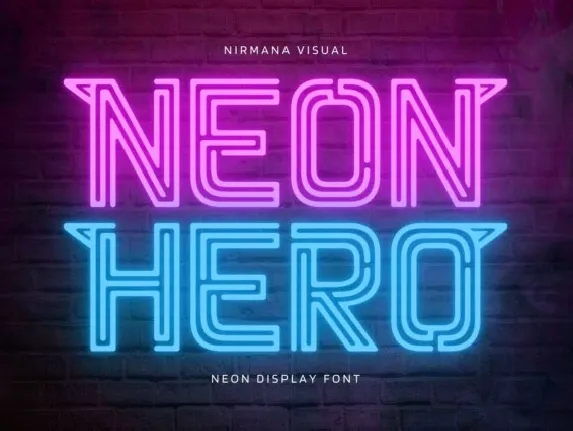 Neon Hero font