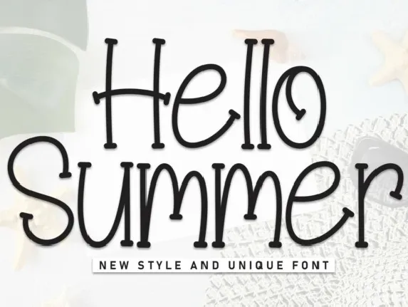 Hello Summer Display font