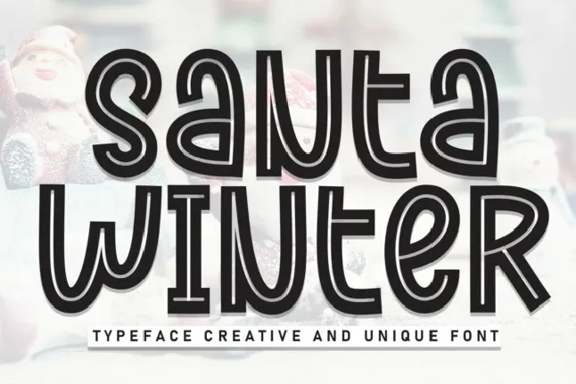 Santa Winter Display font