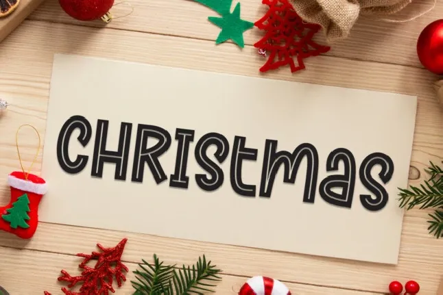 Santa Winter Display font