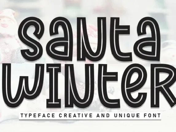 Santa Winter Display font