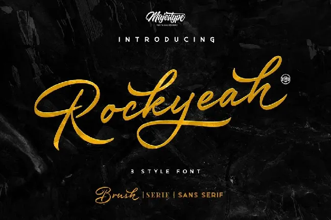 Rockyeah 3 Style font